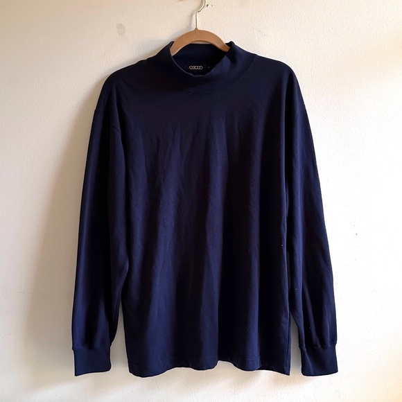 G2000 mock neck, size L, Navy - Picture 1 of 2